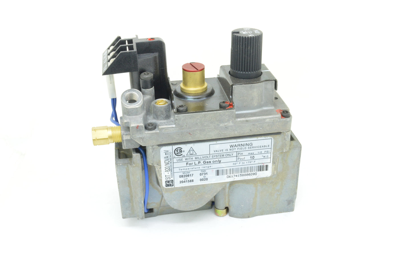 SIT 820 T-Pile Only Millivolt Valve 0.820.617 (Propane)