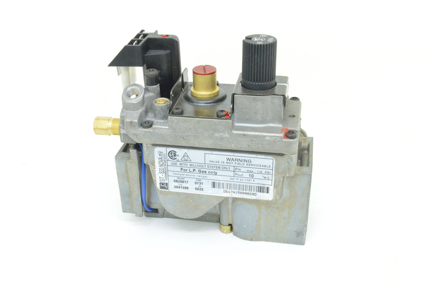 SIT 820 T-Pile Only Millivolt Valve 0.820.617 (Propane)