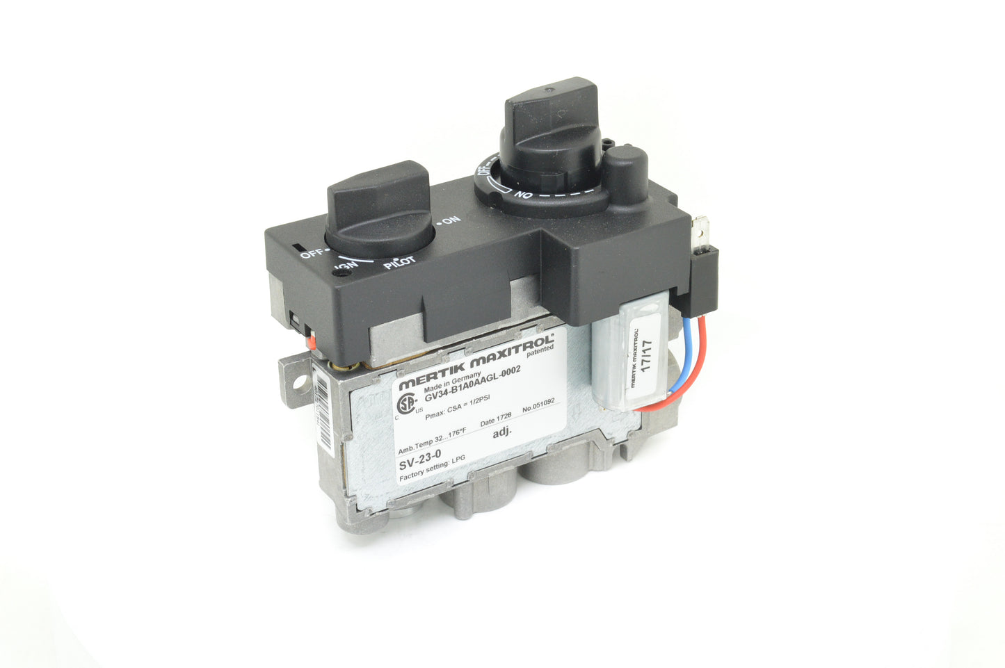 SV-23 Remote Variable Flame Valve (Propane)