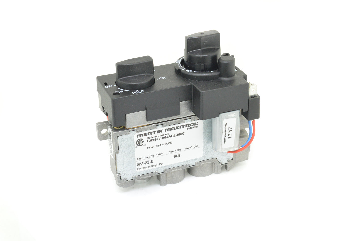 SV-23 Remote Variable Flame Valve (Propane)
