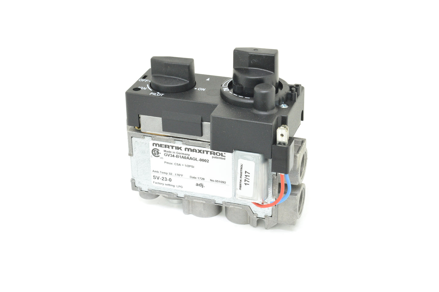 SV-23 Remote Variable Flame Valve (Propane)