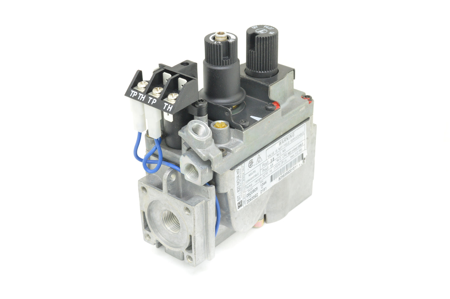 SIT 820 T-Pile Only Millivolt Valve 50% Turndown (Natural Gas - Propane Convertible)