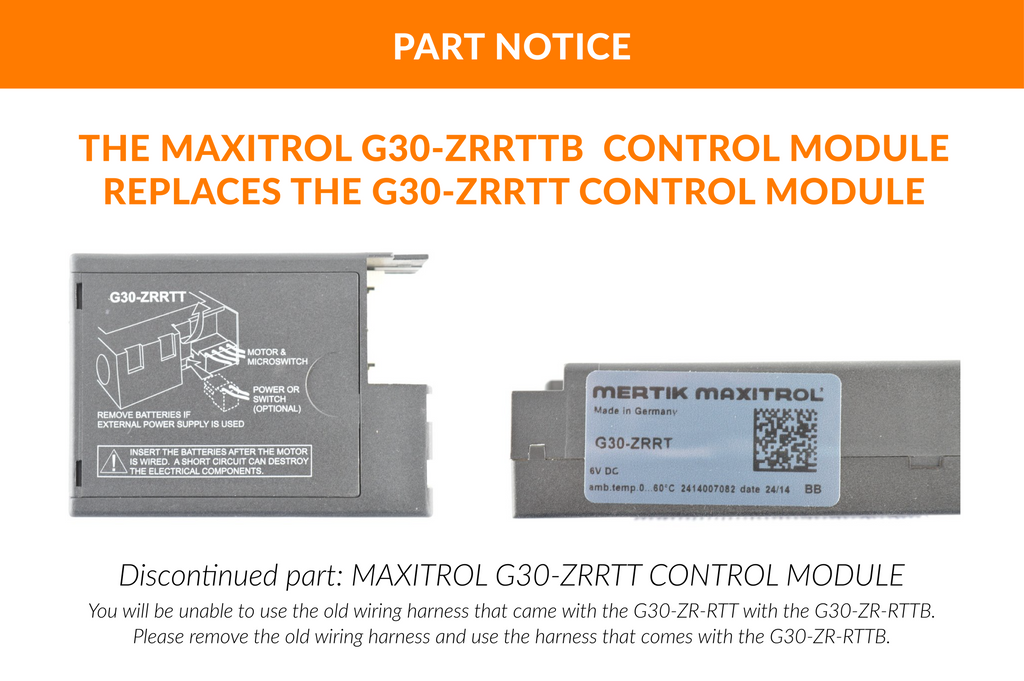 Maxitrol G30-ZRRTTB/G30-ZRRTT Control Module With Wiring Harness