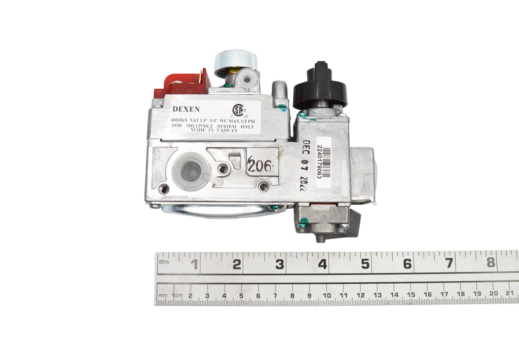 SV-8 Gas Control For Vent Free Remote Style Burners, -12 Valves Natural Gas