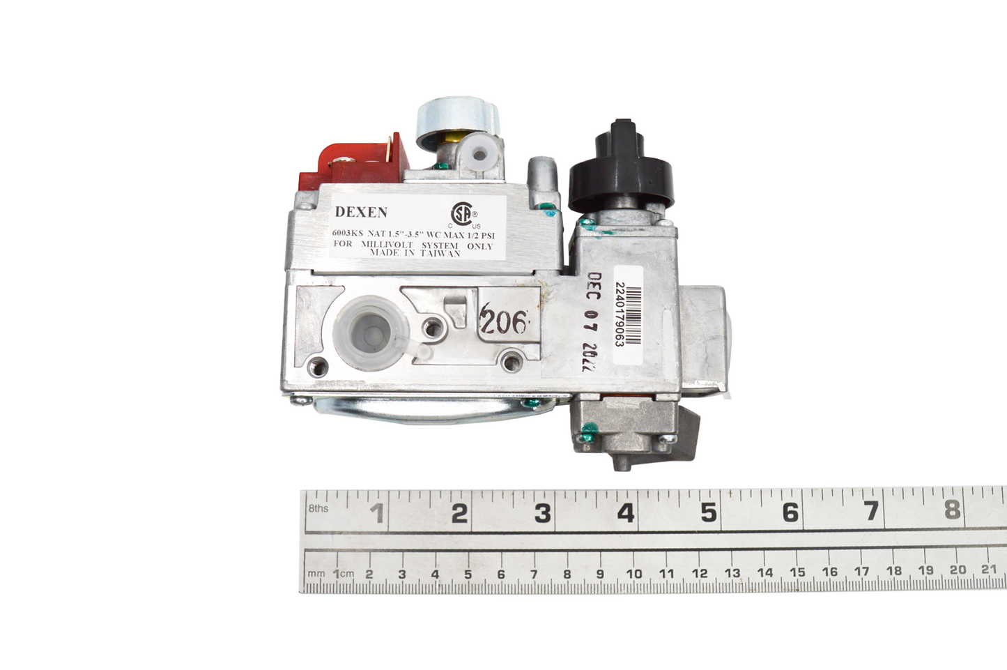 SV-8 Gas Control For Vent Free Remote Style Burners, -12 Valves Natural Gas