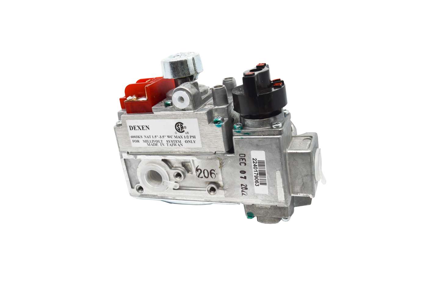 SV-8 Gas Control For Vent Free Remote Style Burners, -12 Valves Natural Gas