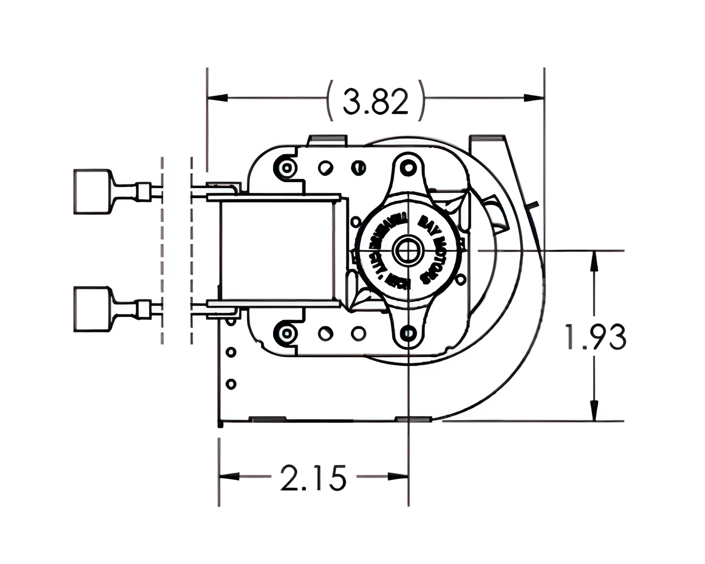 10" Blower Left Motor